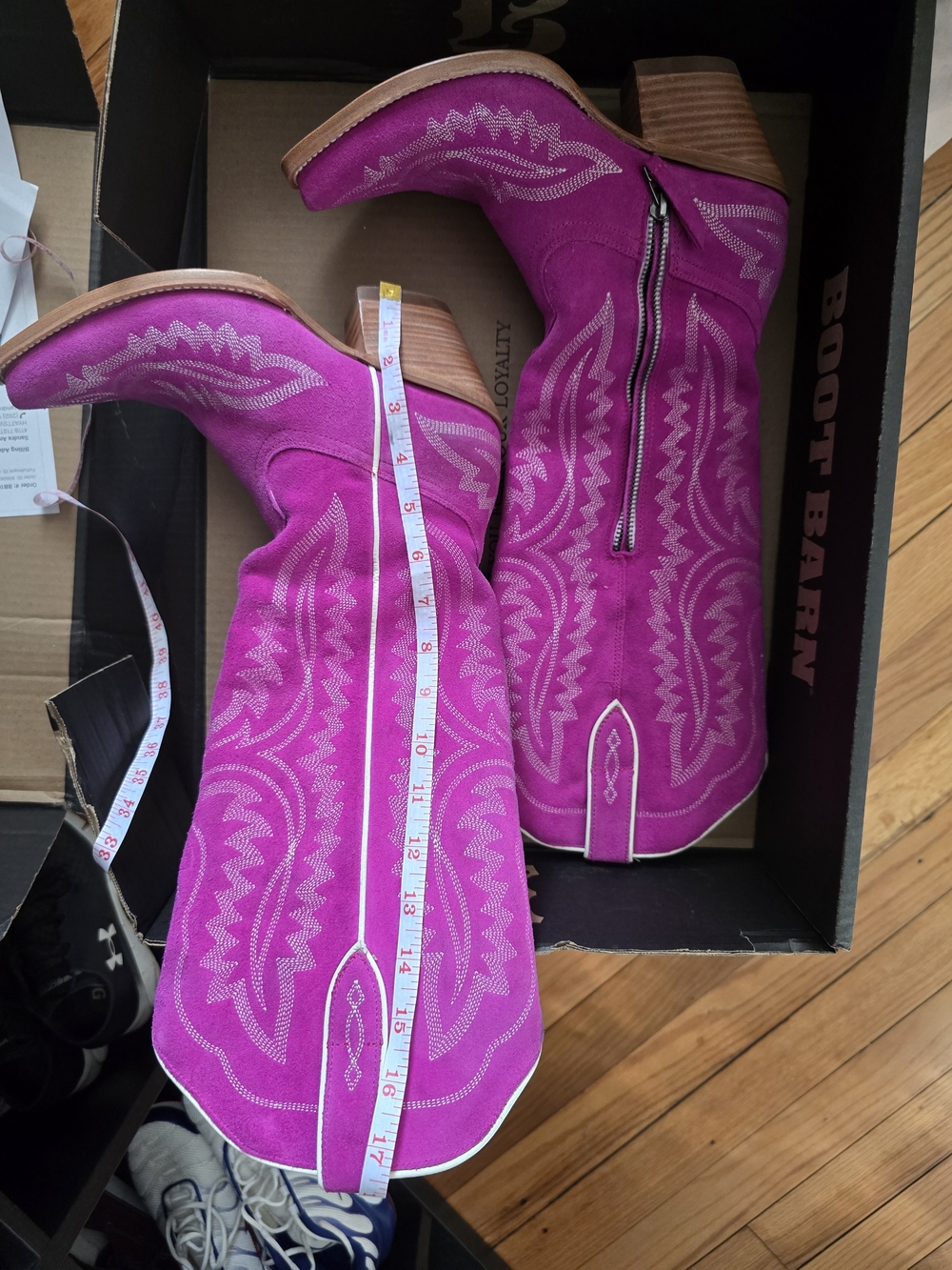 Ariat Hot Pink Suede Knee High Western Boots